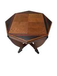 Art Deco Amsterdamse School Coffee Table in Oak, 1920s